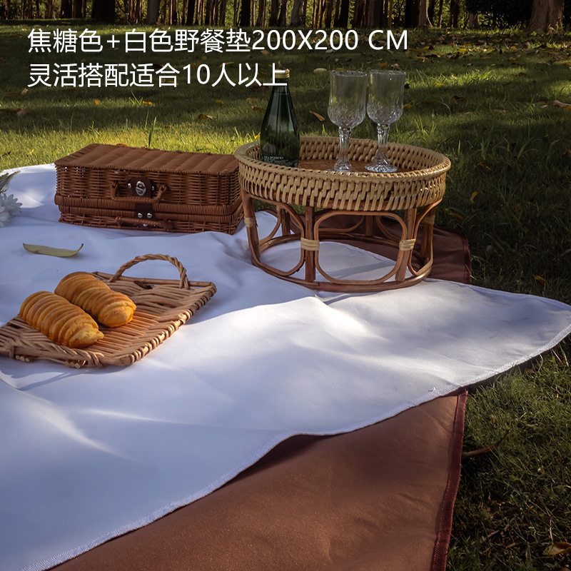 화이트+캐러멜 컬러 믹스 (200*200cm)