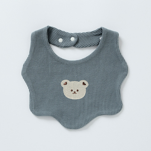 Baby pure cotton bib newborn neck saliva towel anti-vomiting pad towel bib rice bag male and female baby square towel double layer