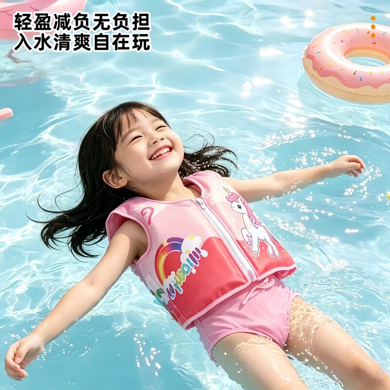 Children's Swimming Suit, Buoyancy Vest, Life Jacket, Beginner Baby Swimming Equipment, Float Ring, Swimsuit, Vest, Anti-Rollover