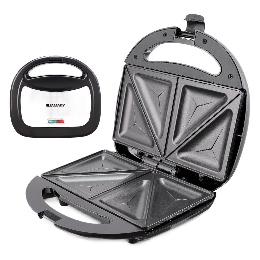 Jamaky hogar máquina de desayuno Sandwich Maker pequeño hogar tostadora multifunción comida ligera máquina de desayuno