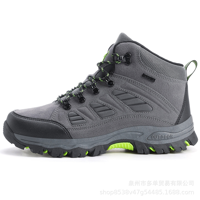 Zapatos de viaje casuales de viaje urbano de viaje transfronterizo pareja de tamaño grande al aire libre botas de montaña gruesas zapatos de senderismo para hombre