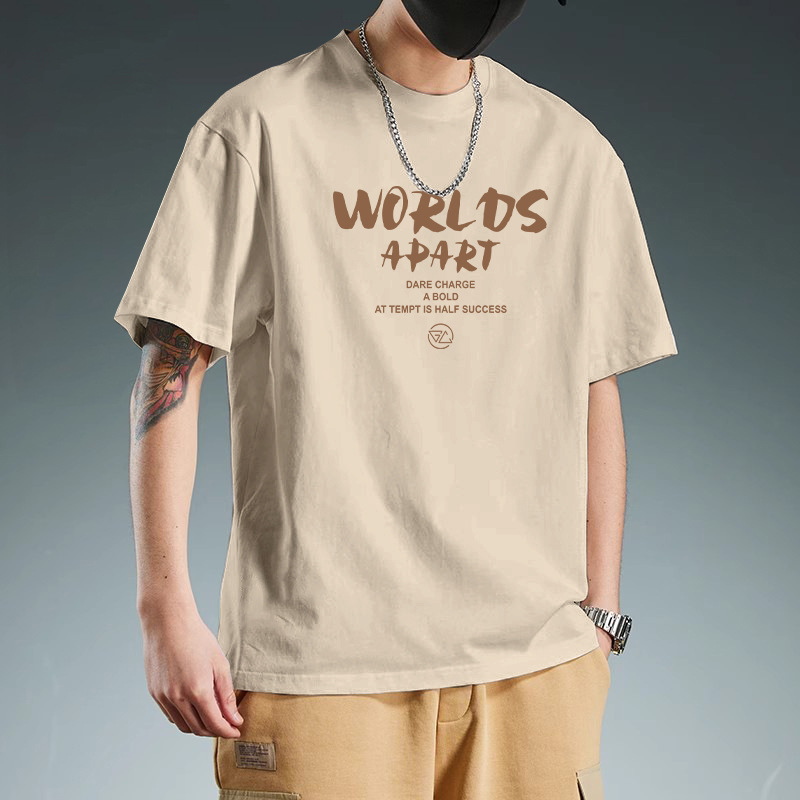Cotton summer Japanese retro trend brand short sleeve T-shirt with a…