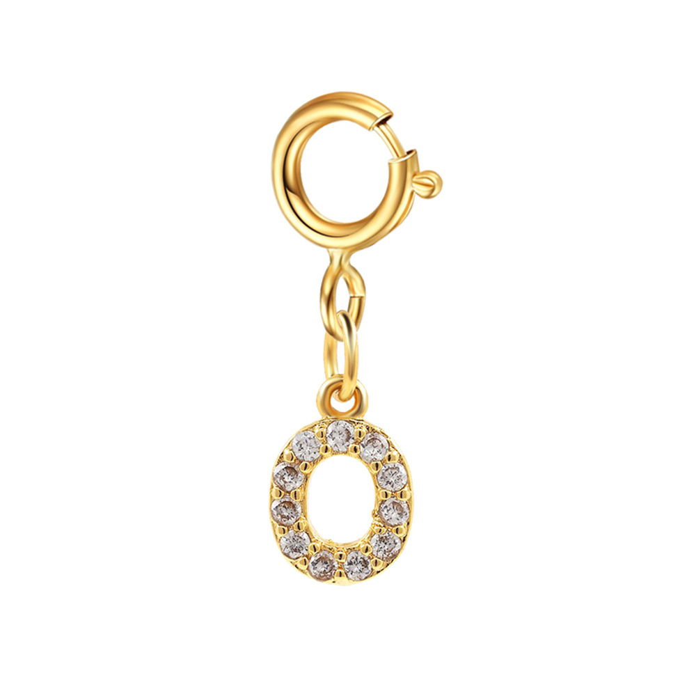 8g Weight Pendant Jewelry Making Type 6mm Jewelry Making Size Zircon Inlay Material 1 Piece Quantity Copper Material Letter Pattern Casual, Simple Style Style Inlay Craft 1 Piece 6mm Copper Zircon Letter Polished Pendant 6