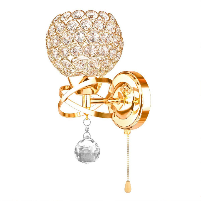 Simple minimalista Camarón lámpara de pared de cristal LED lámpara de noche dormitorio diseño sentido lámpara de pared al aire libre