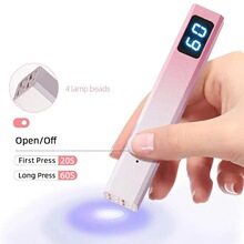 Portable Lamp UV led Nails Art LED manicure 8w rechargeable