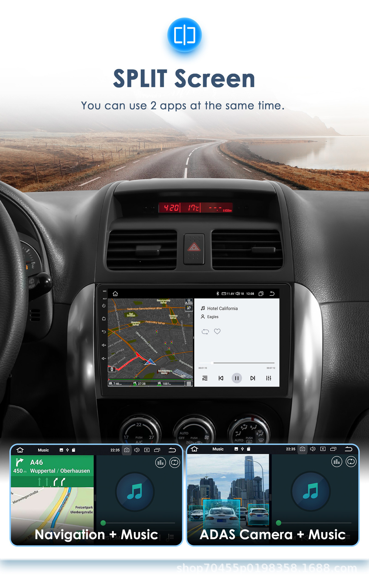 Suitable for 06-13 Changan Suzuki Suzuki Tianyu SX4 Android reversing image GPS car navigation