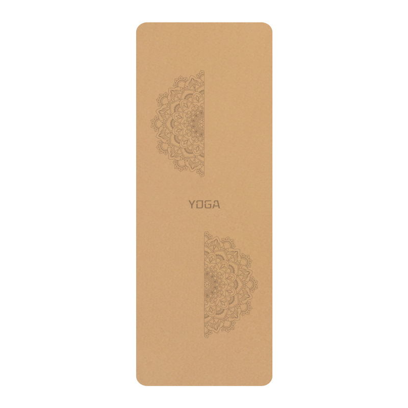 68cm ensanchado corcho yoga almohadilla de yoga personalizada goma natural antideslizante amortiguador yoga pilates especial para deportes