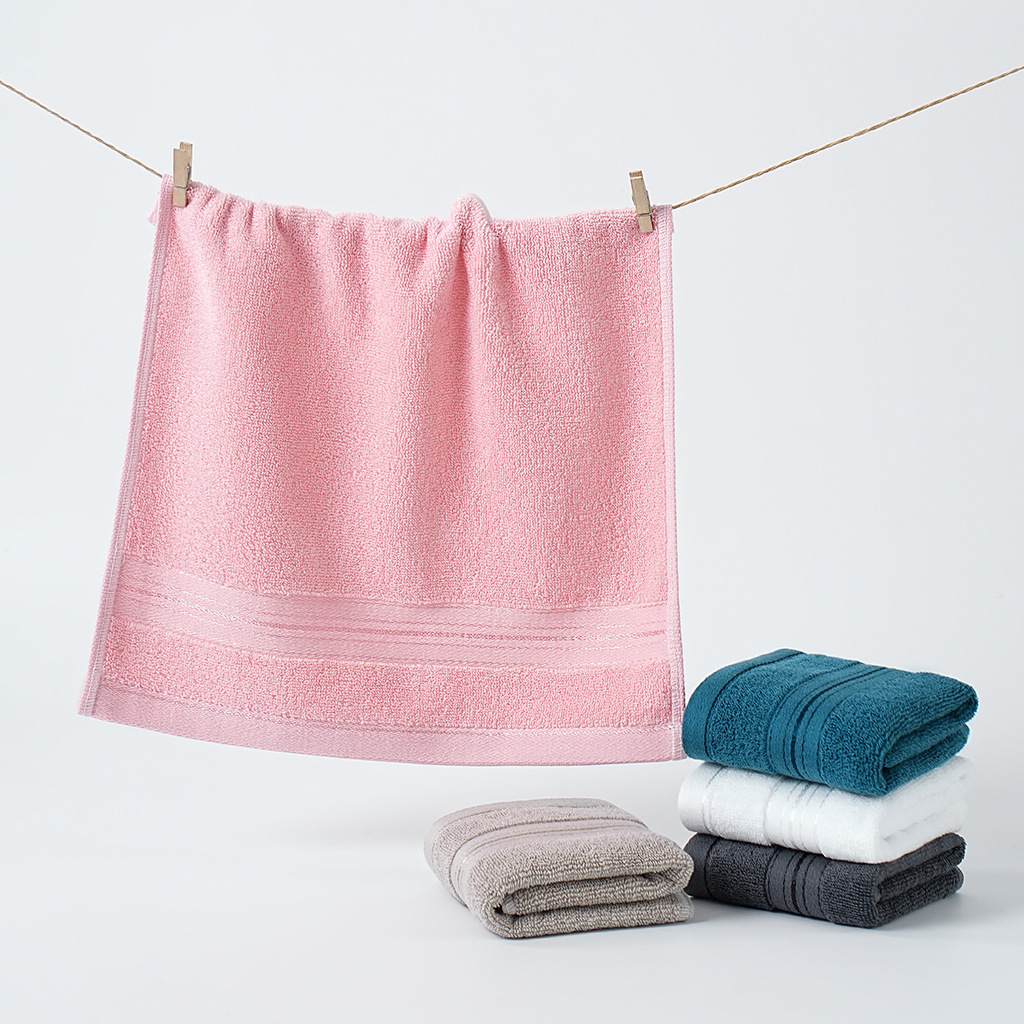 纯棉素色家用婴儿洗脸擦手擦嘴口水小毛巾全棉高级擦桌擦车吸水巾