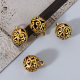Tibetan Silver Cut Out Flower Ball Pendant New Chinoiserie Bracelet Flower Separated Beads Ancient Style Auspicious Cloud Necklace Pendant DIY Alloy Accessories