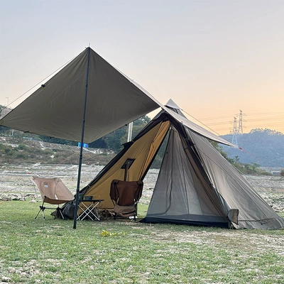 Stove Warm Heat Tent Pyramid — Avtomobil dam çadırları