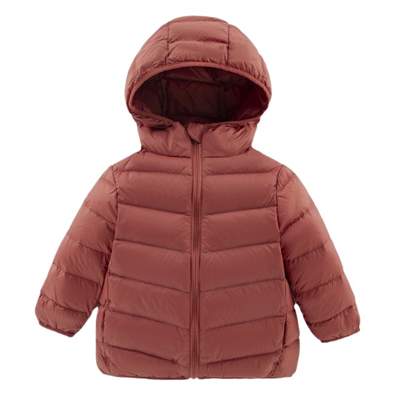 Nueva Chaqueta de Plumón Ligera para Niños, Nuevo Estándar Nacional, 90% Plumón de Pato Blanco, Chaqueta de Plumón para Niños de Otoño e Invierno, Venta al por Mayor