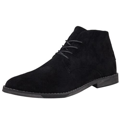 Autumn and winter men's boots, England leather boots, Korean casual boots, high-top Martin boots, suede pointed large size shoes