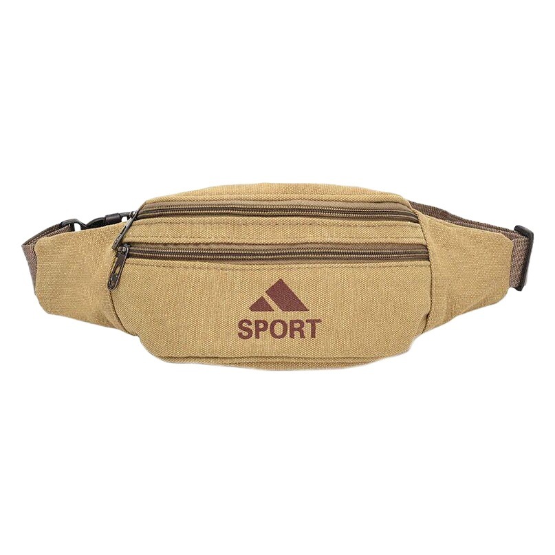 Manufacturer Wholesale Multifunctional Outdoor Sports Close-Fitting Men's and Women's Canvas Waist Bag Running and Cycling Wear-Resistant Coin Purse