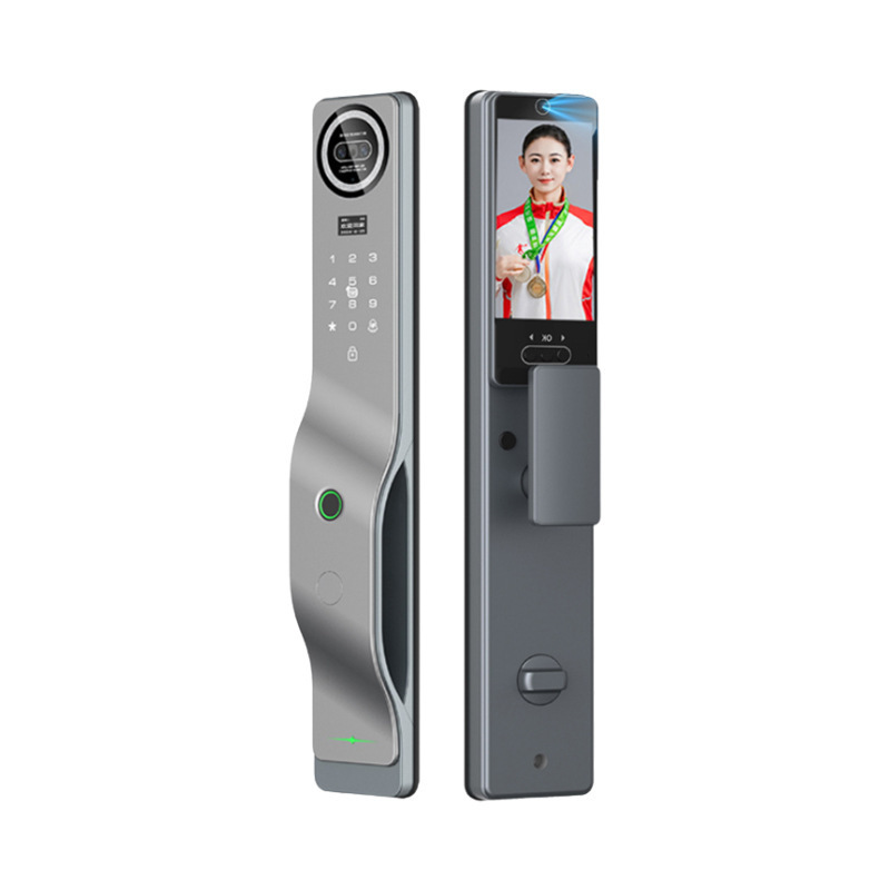 盗難防止ドア顔認識ロックスマートロックホームドアロックスマートドアロック指紋ロック玄関ドア指紋パスワードロック|undefined