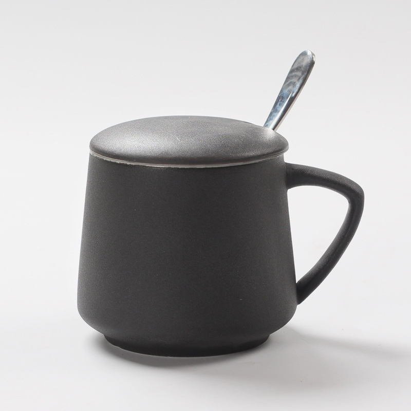 Taza de cerámica original Selección de tazas de café con tapa cuchara caja de regalo conjunto de bolsas LOGO grabado