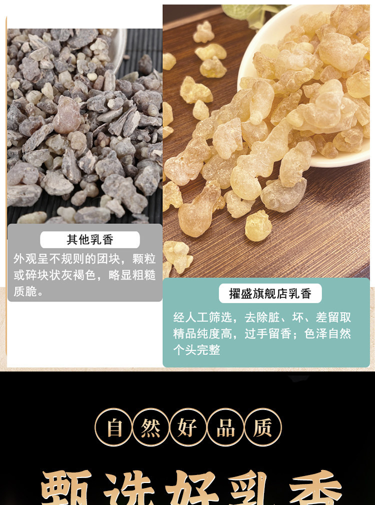 Frankincense Resin Ru Xiang 500g Natural Raw Herb for Incense and Traditional Use quality and texture