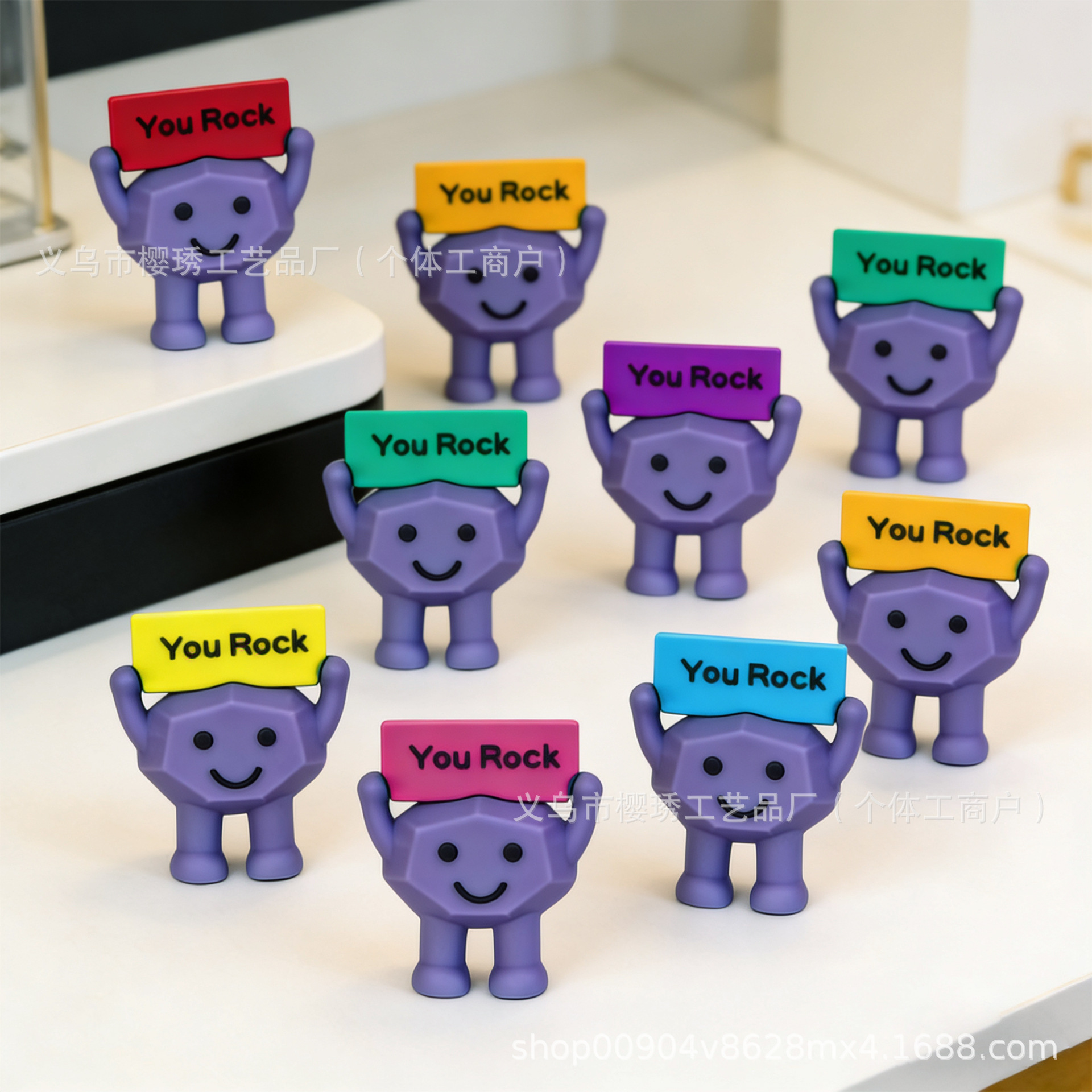 Cross-border You Rock "Motivational Stone Gift Inspiring Stone Desktop Decoration Mini Ornamentos image 3