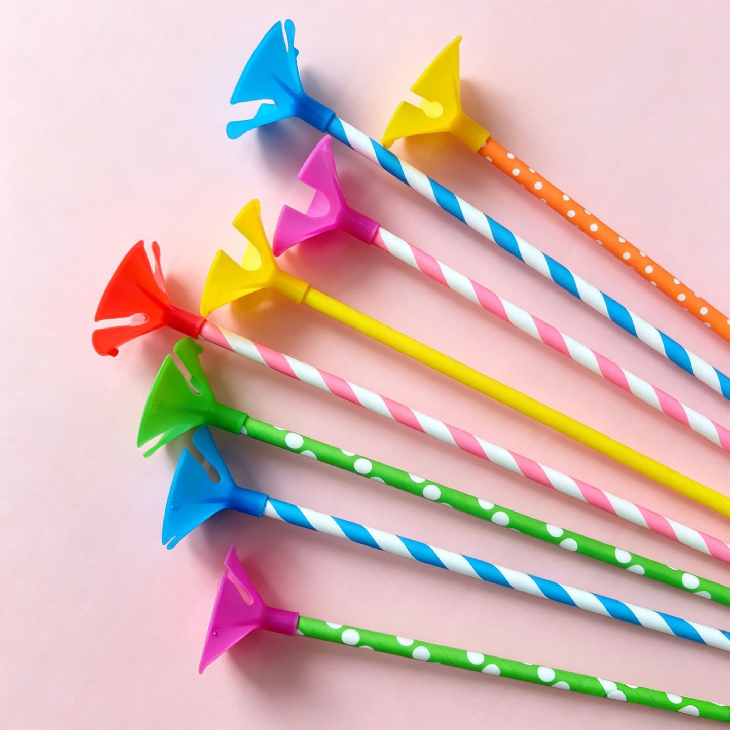 Soporte desechable de papel extendido de 35 cm para globos, para decoración de pasteles en fiestas, soporte de plástico con varilla para globos image 3