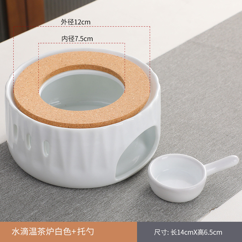 Directo de fábrica de té de la vela calentador de cerámica de la preservación del calor del hogar calefacción calentador de té restaurante Hotel calentador de té