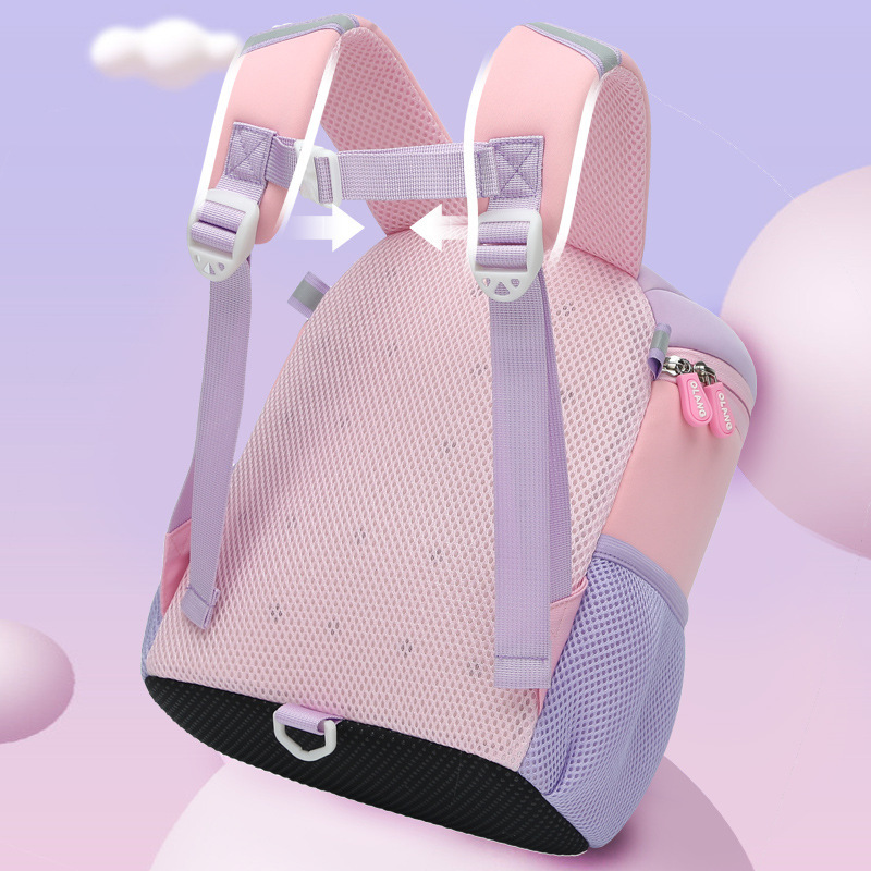 Orang mochila infantil de la escuela primaria los niños arco mochila transpirable y cómodo gran capacidad estudiante bolsa
