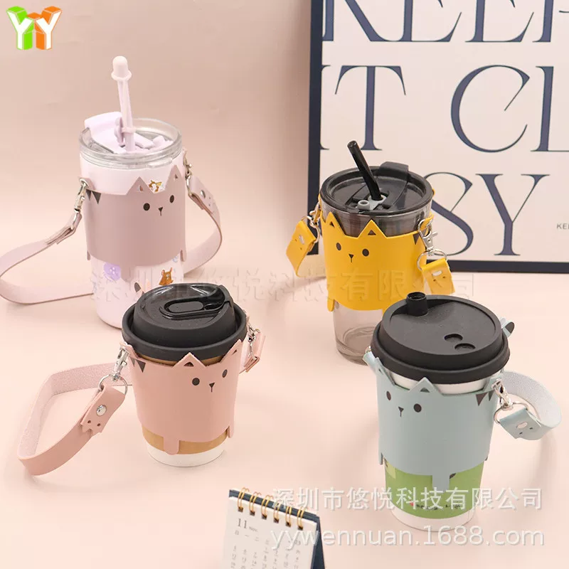 Handheld removable small tea cup, anti-scald