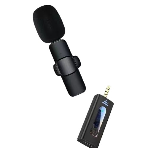 K35 clip de cuello uno a dos MICRÓFONO INALÁMBRICO video corto grabación en vivo radio Micrófono de reducción de ruido inteligente