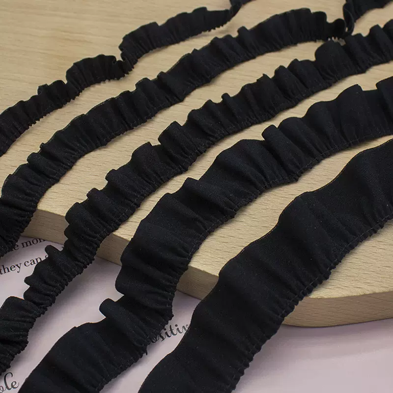 BJD 轻薄木耳褶皱无弹花边迷你手工荷叶边布艺娃衣宠物洛丽塔裙边