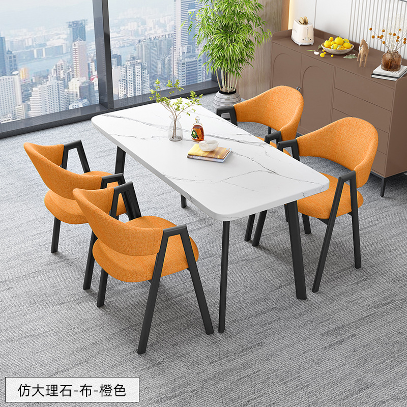 北欧の長方のテーブルは簡単で、業務的に接客します。