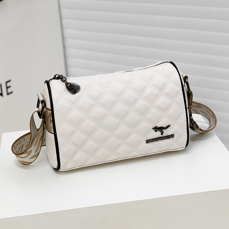 2024 nuevo bolso de tela de diamante de moda femenina simple de alta calidad mochila de cuero suave de moda mochila casual