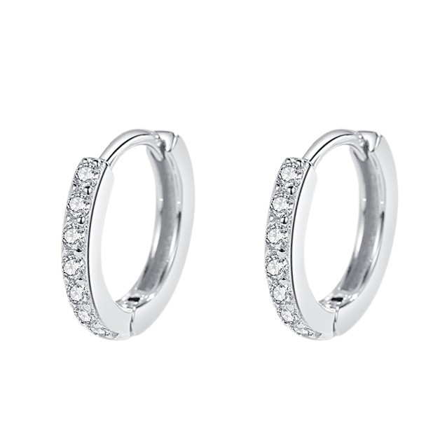 Pendientes de diamantes simples de plata de ley S925, diseño de nicho de alta gama, hermosos pendientes, colección de botones de oreja de estilo nuevo de verano