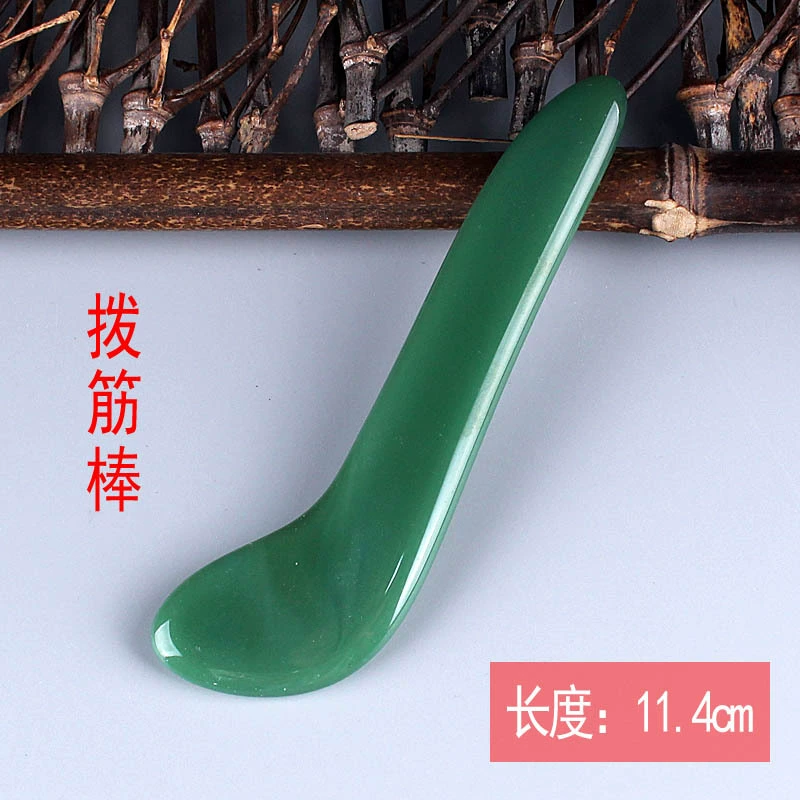 [面部脸部全身通用经络水晶拨经棒点穴笔鱼形刮脸拨筋棒玉石按摩板]