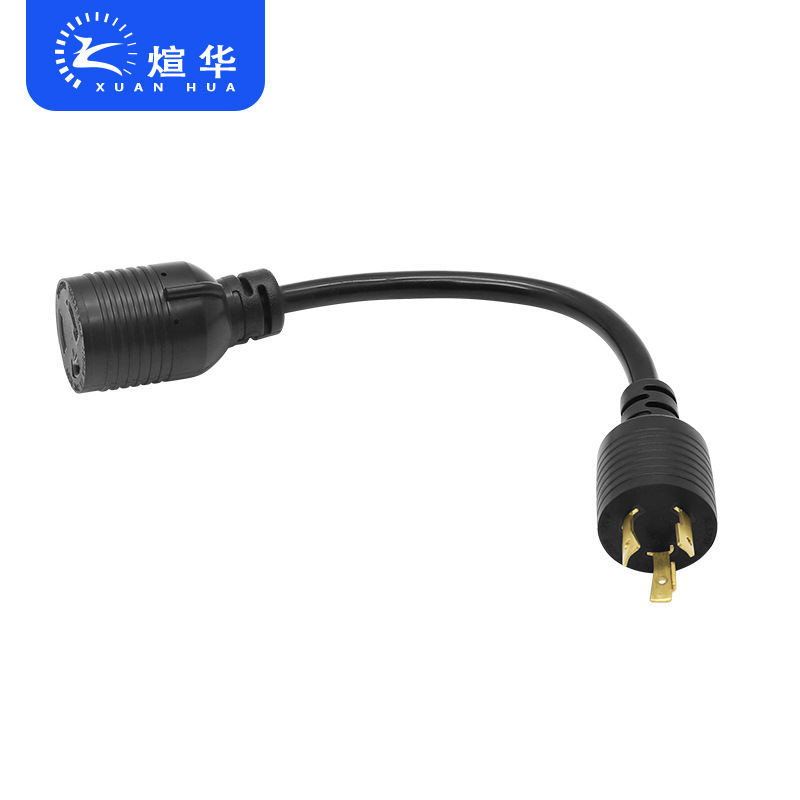 厂家供应XL530P-A XL520R-A美标带锁美规电源线插头发电机电源线