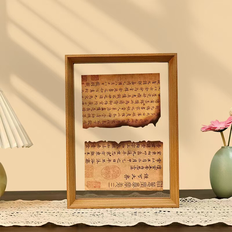 双面透明亚克力相框摆台8寸a4标本diy字画展示框书法装裱画框摆件|undefined