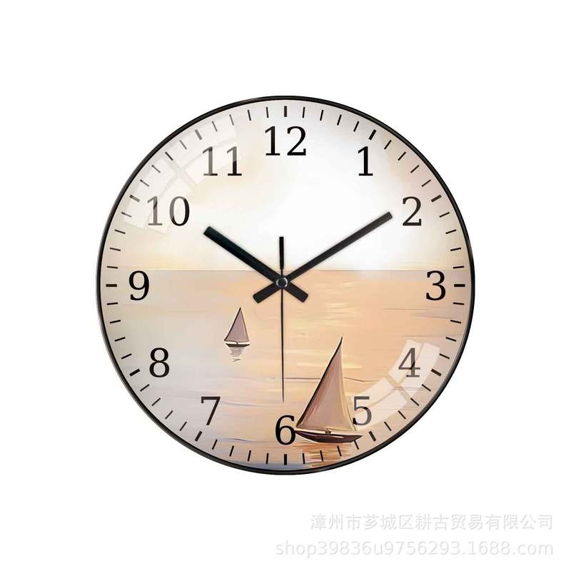 12inch 子猫時計寝室の壁時計リビングルームシンプルな創造的な文学パーソナライズされた時計サイレント時計クロスボーダーホット|undefined