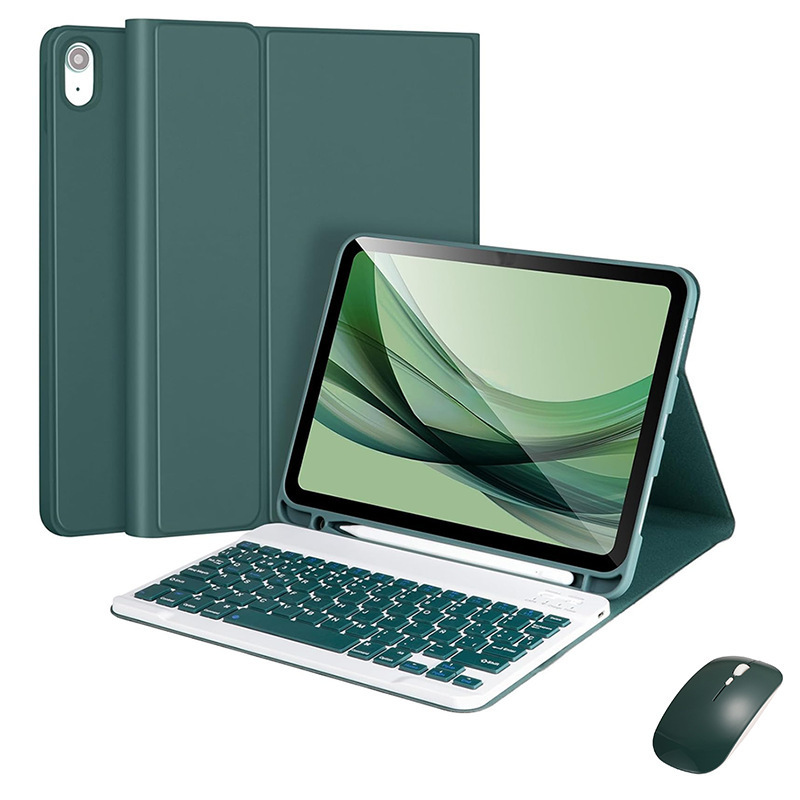 iPad10世代タブレット保護ケースに最適 10.9inch 取り外し可能な Bluetooth キーボード磁気ペンスロットレザーケース第 11 世代|undefined