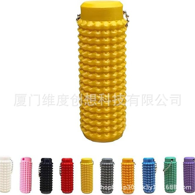 Transfronterizo nuevo Spiky Grippie Stim Keychain llavero portátil de masaje de descompresión de la punta del dedo