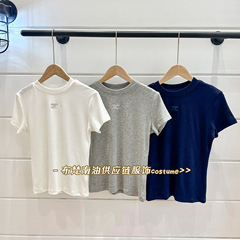 深セン南油レディース CE 凱旋門パッチ右肩半袖 Tシャツ女性の 25 夏の新しいニッチ多用途トップ