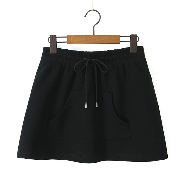Black mini-skirt