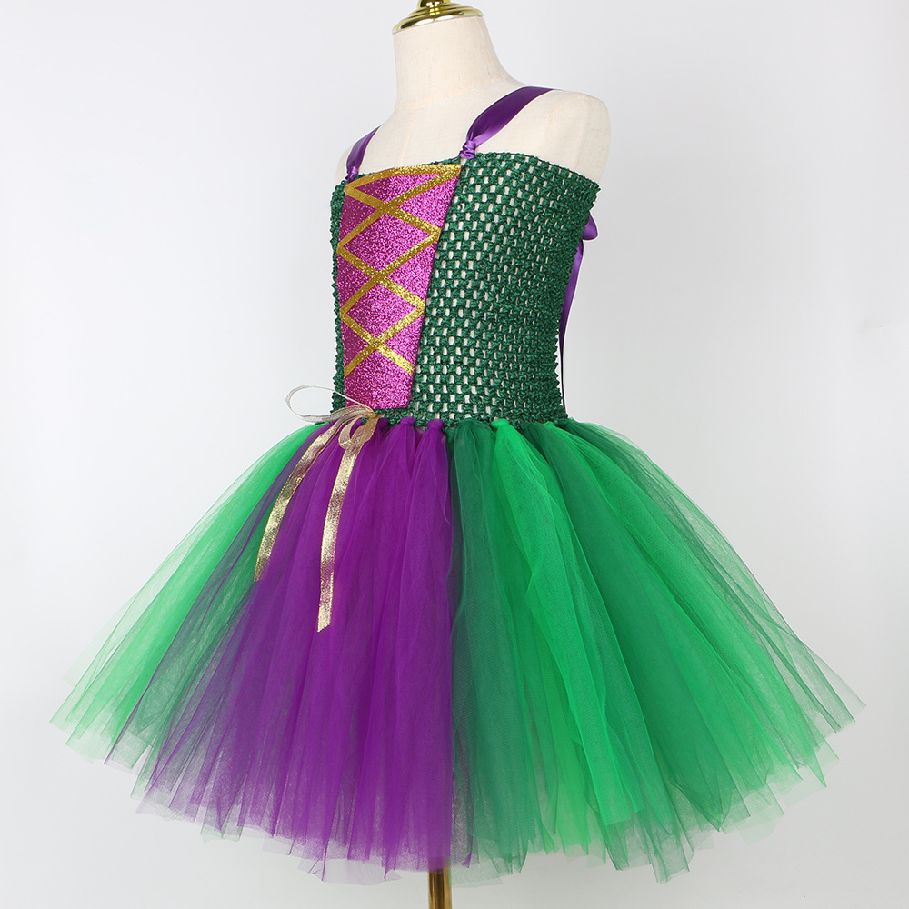 Kid's Clothing children's clothing children's Halloween witch costumes Witch is also crazy role playing mesh tulle skirt_voghion.com