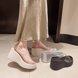 厚底拖鞋;女士洞洞鞋;平底拖鞋