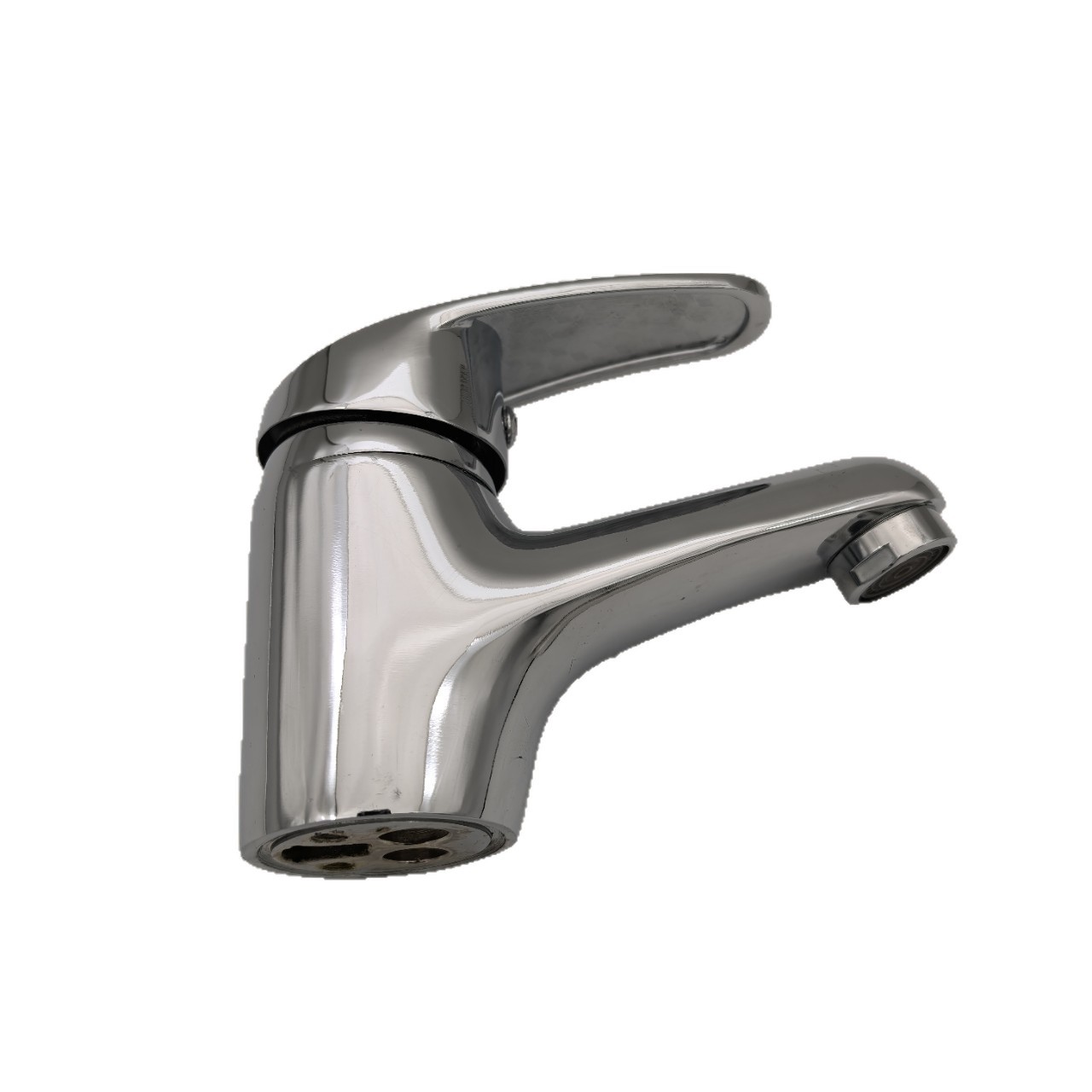 Grifo Monomando para Lavabo de Aleación de Zinc, Agua Fría y Caliente, Galvanizado, para Lavabo
