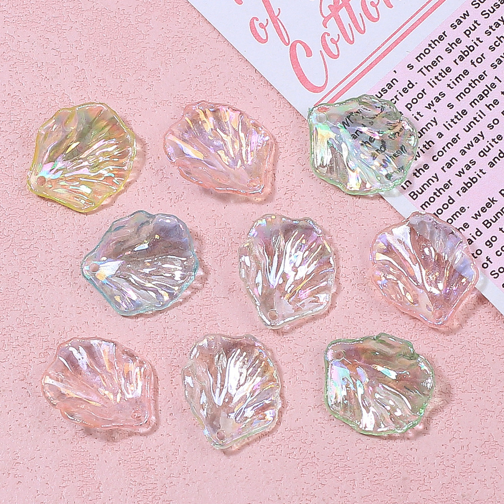 幻彩AB透色树叶创意手工diy奶油胶树脂配饰小配件饰品材料批发