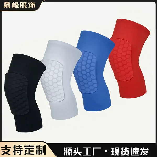 Short Honeycomb Knee Pads for Adults, Thickened Anti-Collision Basketball Protective Gear, Sports Breathable Anti-Slip Football Fall Protection Against Cold