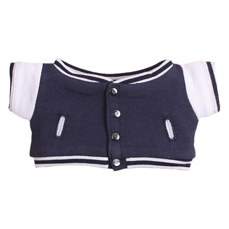 20cm ropa de la muñeca uniforme de béisbol abrigo celebridad mismo uniforme de béisbol ropa deportiva de algodón ropa de la muñeca