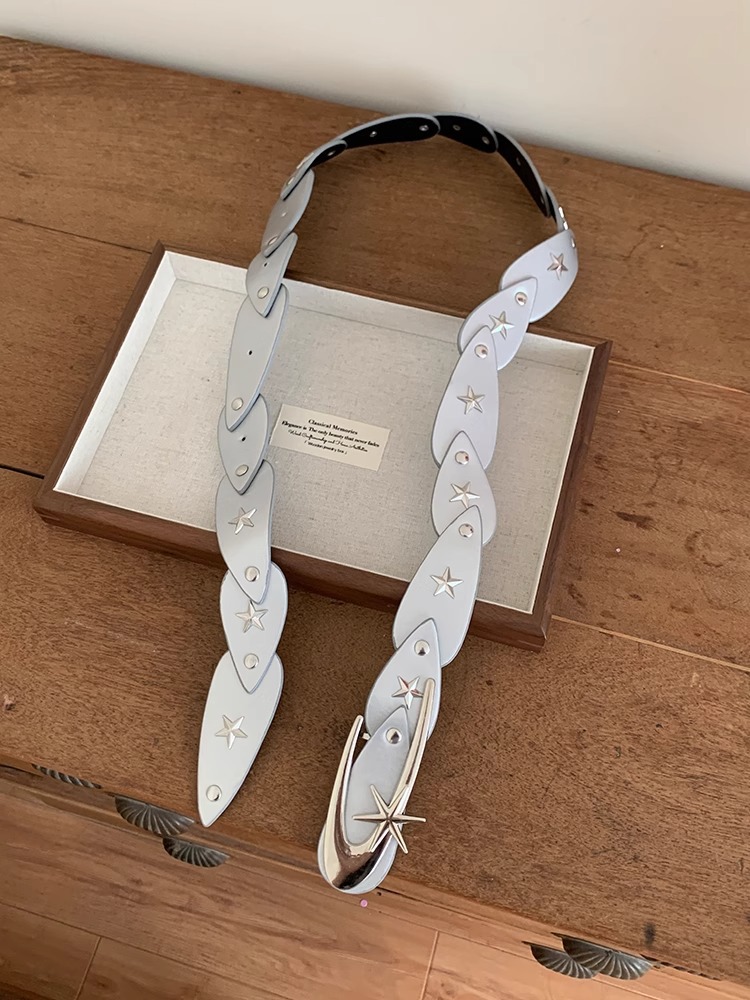 Y2k Spice Girl Star Gürtel Weibliche Nische Design Sinn Subkultur Vielseitige Taille Kette Punk Stil Taille Gürtel Zubehör_voghion.com