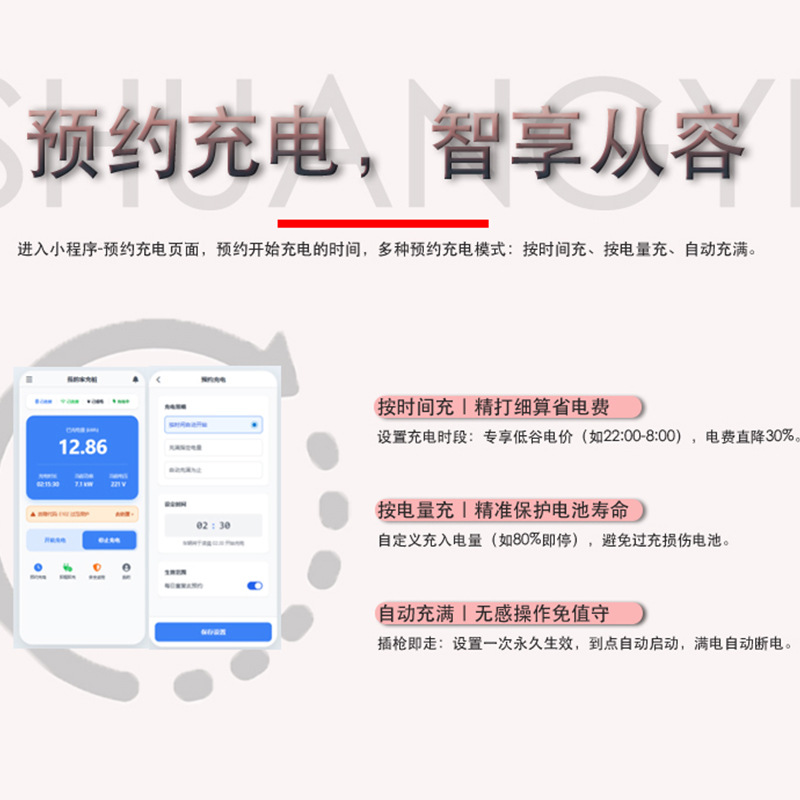 New Energy Vehicle Charging Station 7Kw 32A for Home Use, Suitable for Electric Vehicle Charging in Residential Areas, Supports Card and Qr Code Payment, Universal Manufacturer