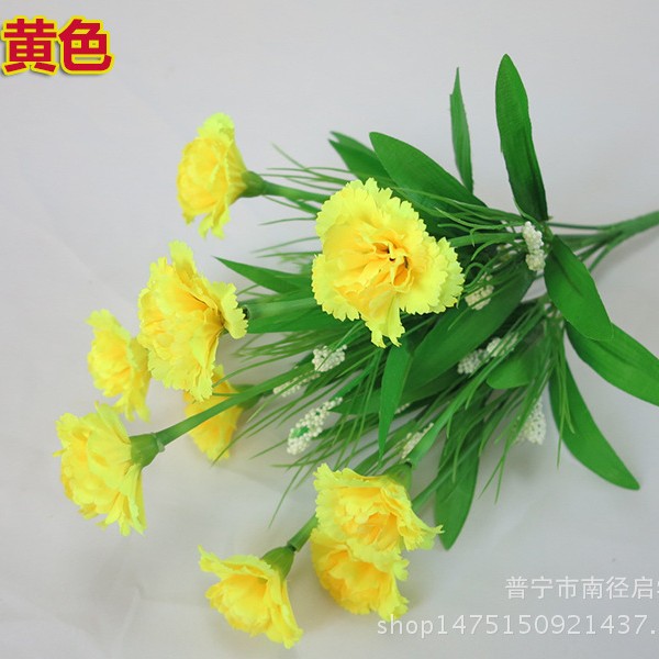 Suministro directo de fábrica día la madre simulación 10 clavel ramo juanhua eterna flor estrellada espuma