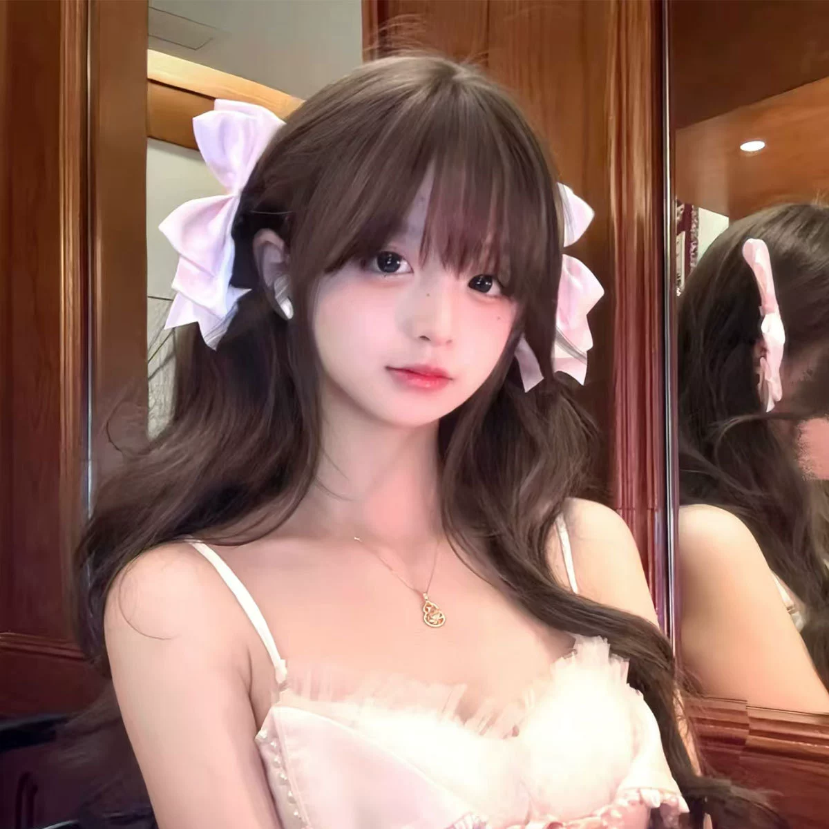 Сладкая заколка для волос с бантиком, милая высококачественная заколка для волос в стиле Лолиты, милый двойной хвостик, боковая заколка, аксессуар для волос Лоли