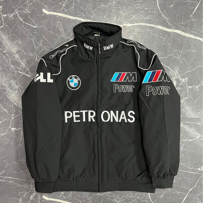 F1 Racing Suit Embroidered Jacket European and American Style Cross-Border Hot-Selling Cycling Suit F1 Embroidered Racing Suit Jacket Supports Customization
