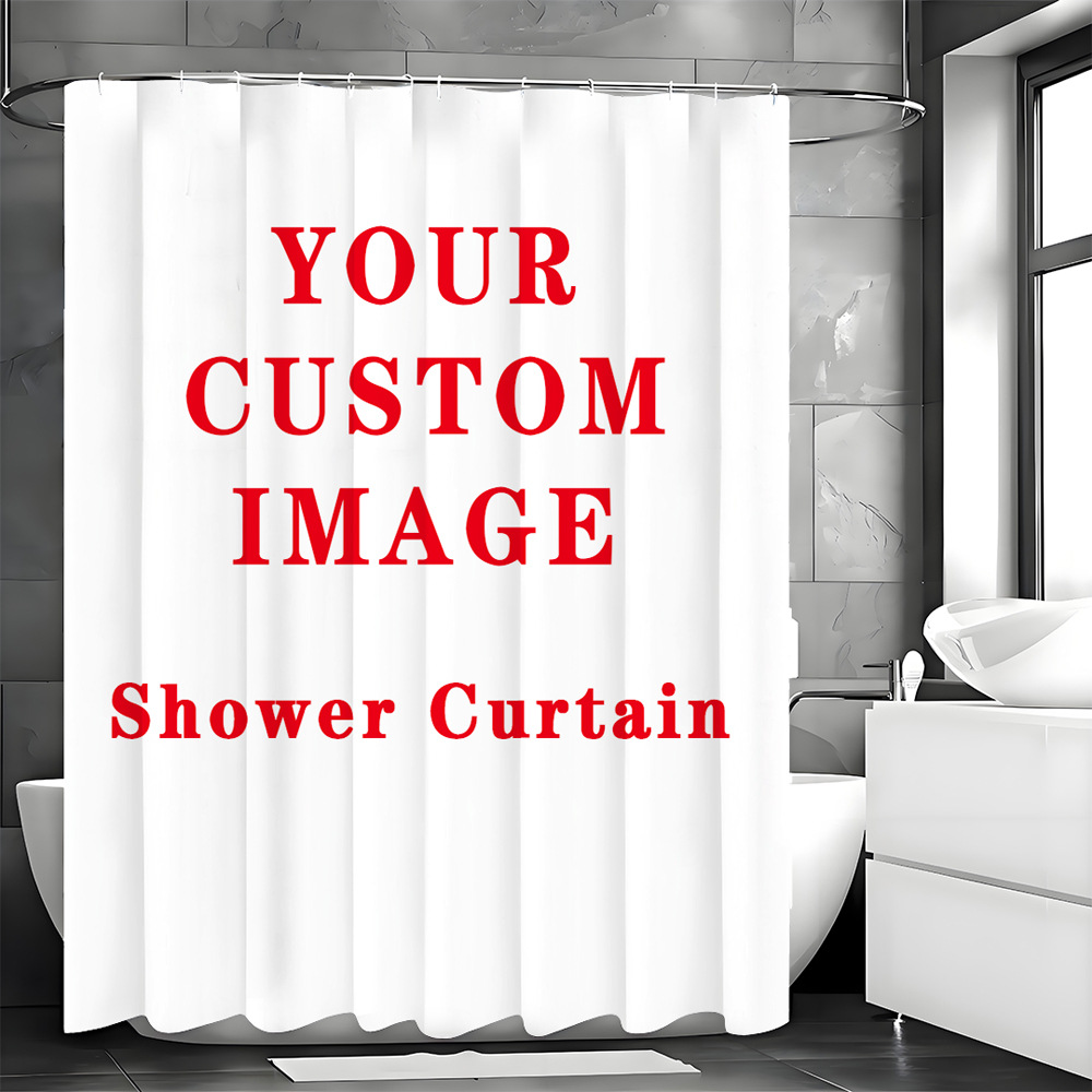 Shein Cross-Border E-Commerce Can Create Shower Curtains with Any Color Letters, Various Patterns, and Custom Designs Upon Request